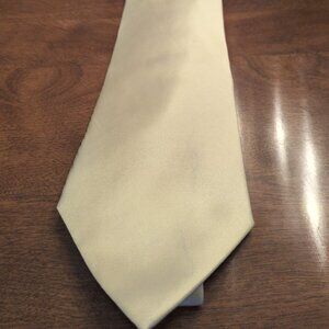 Men’s Solid Gold Silk Necktie Classic Formal Wedding Tie